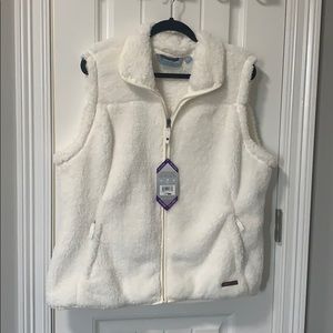 Cream colored Fuzzy Vest